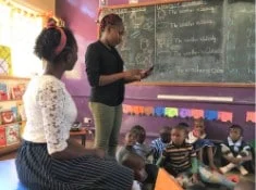 kleuterklas in kenia met BWF